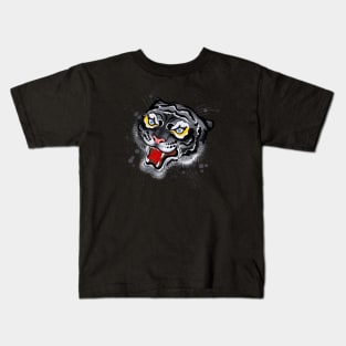 Tiger, old school tattoo Kids T-Shirt